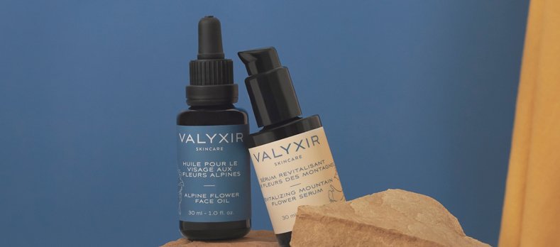Produits cosmétique de la maque valaisanne Valyxir