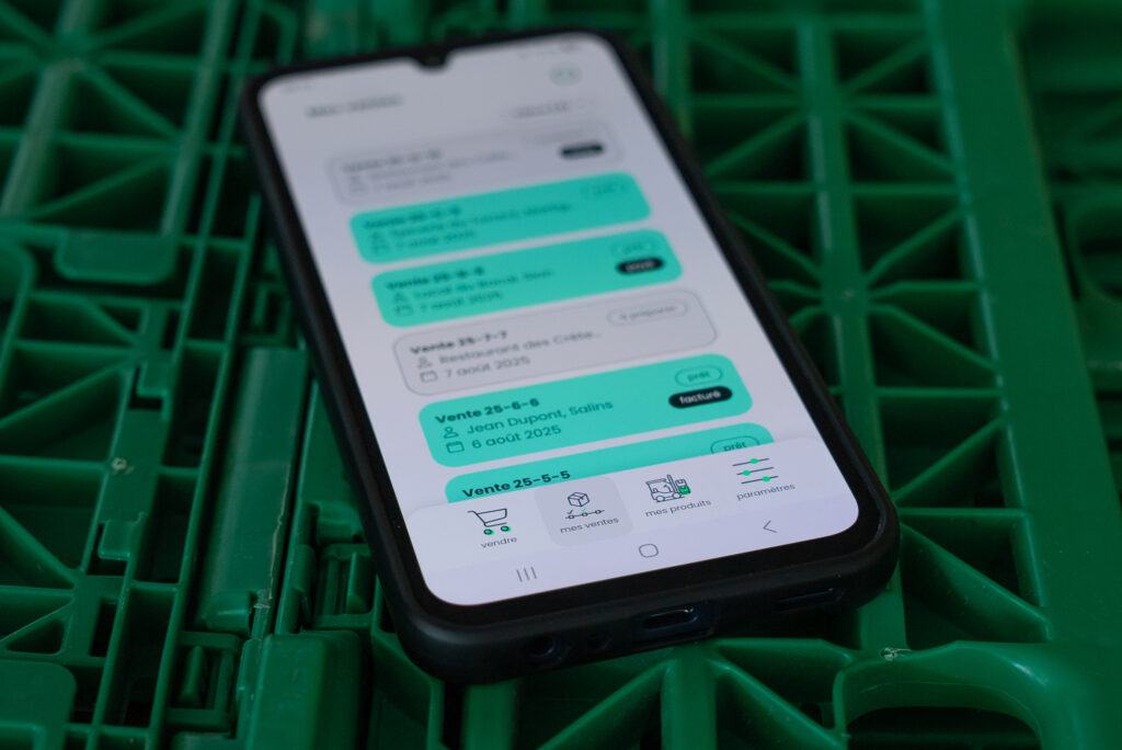 Application mobile développée par Green Transfer, disponible sur smartphone ou tablette